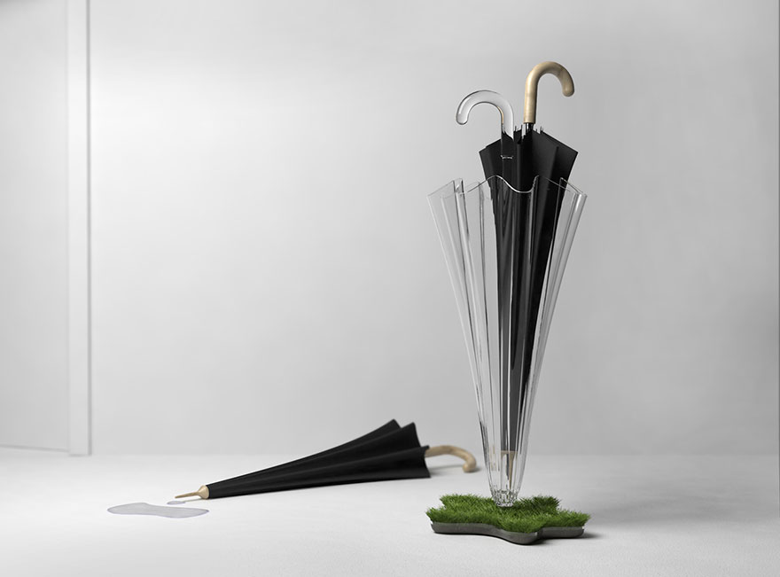 מעמד מטריה מגשם