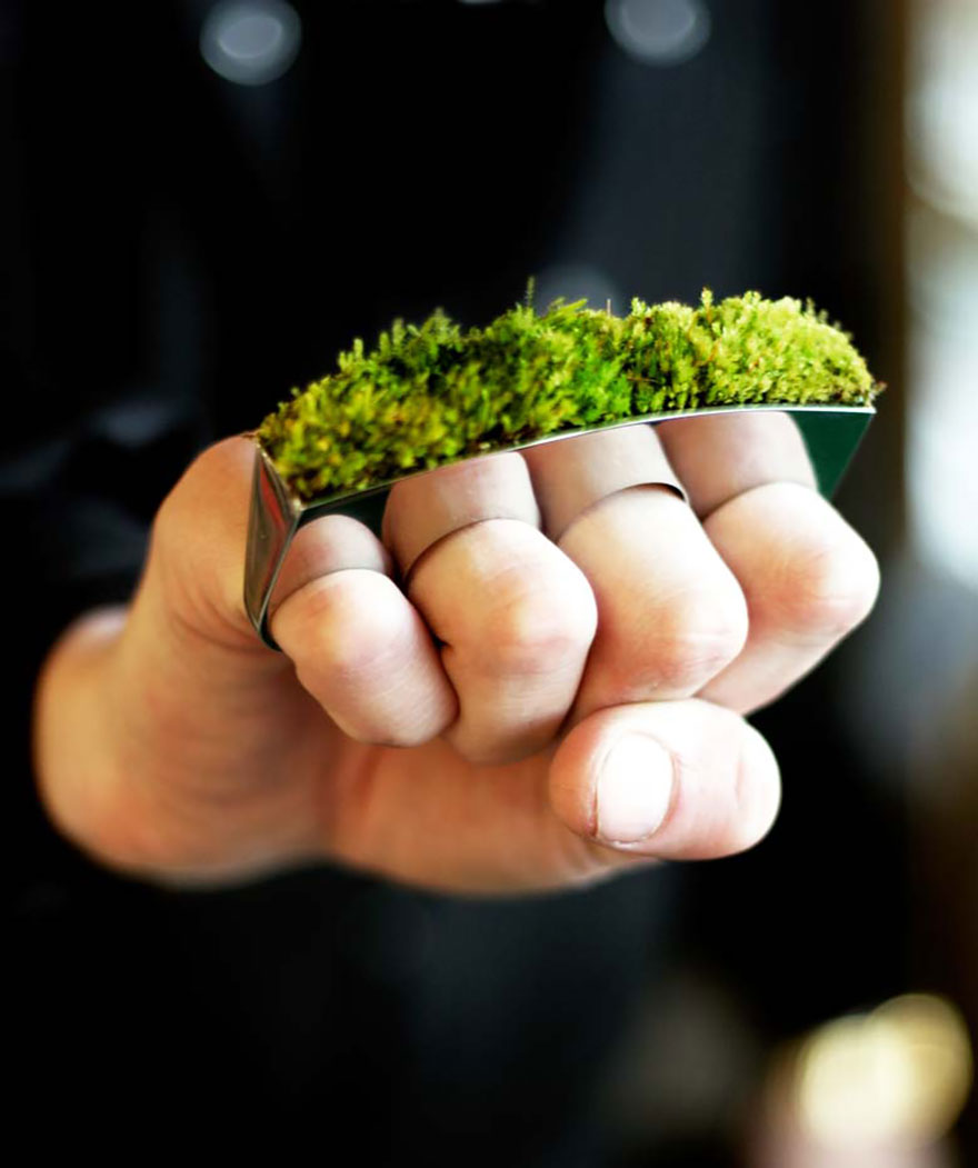 טבעת דשא ל-4 אצבעות