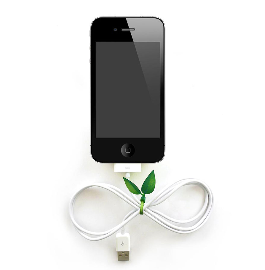 מאגד למטען של הפלאפון בצורת עלה