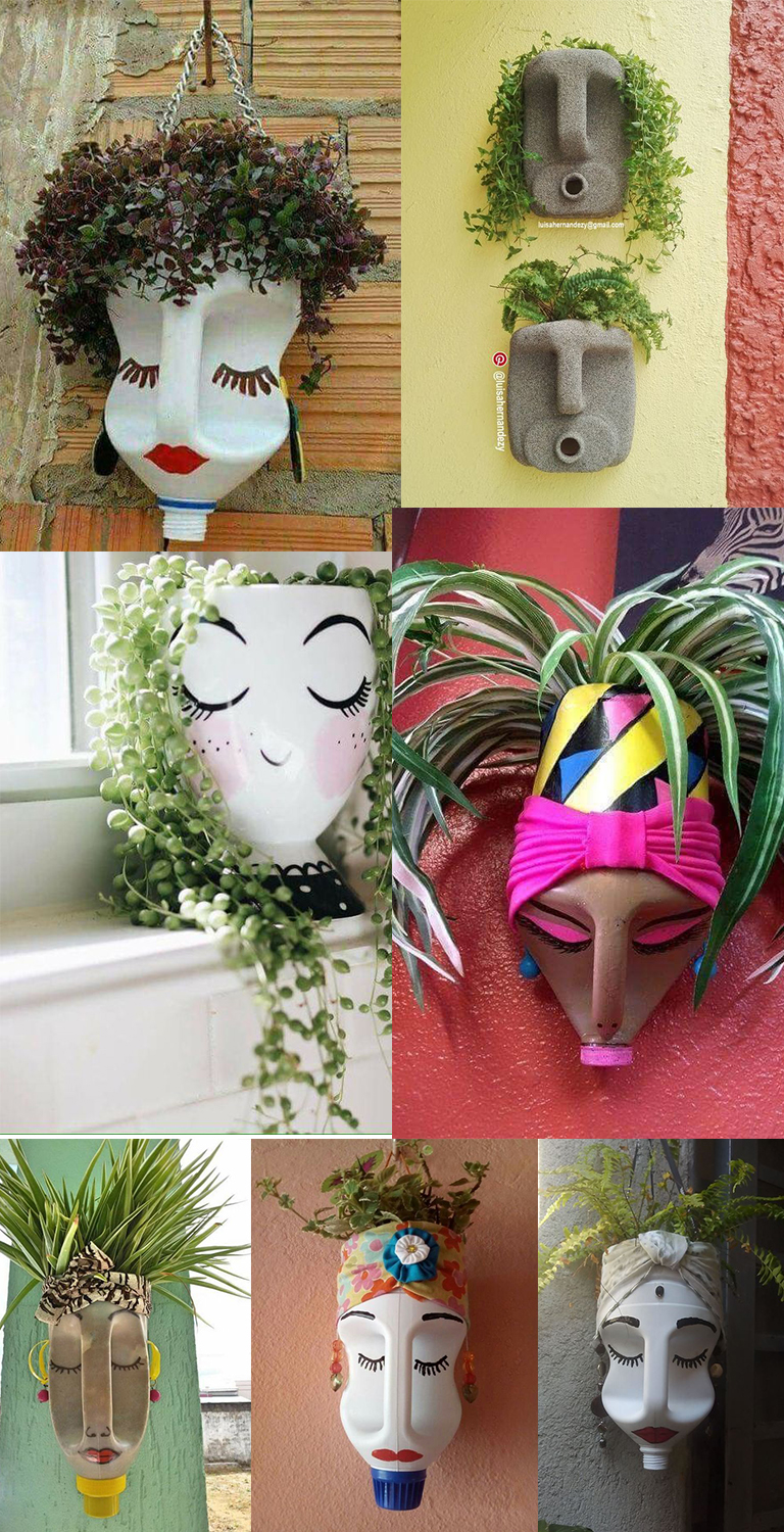 עיצוב עציצים עם בקבוקי פלסטיק ממוחזרים