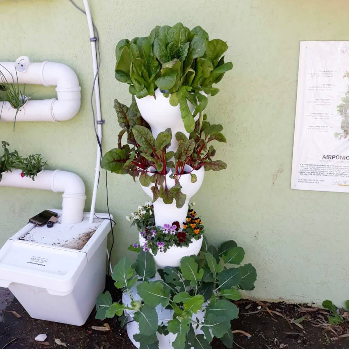 מגדל הידרופוני AIRPONIC